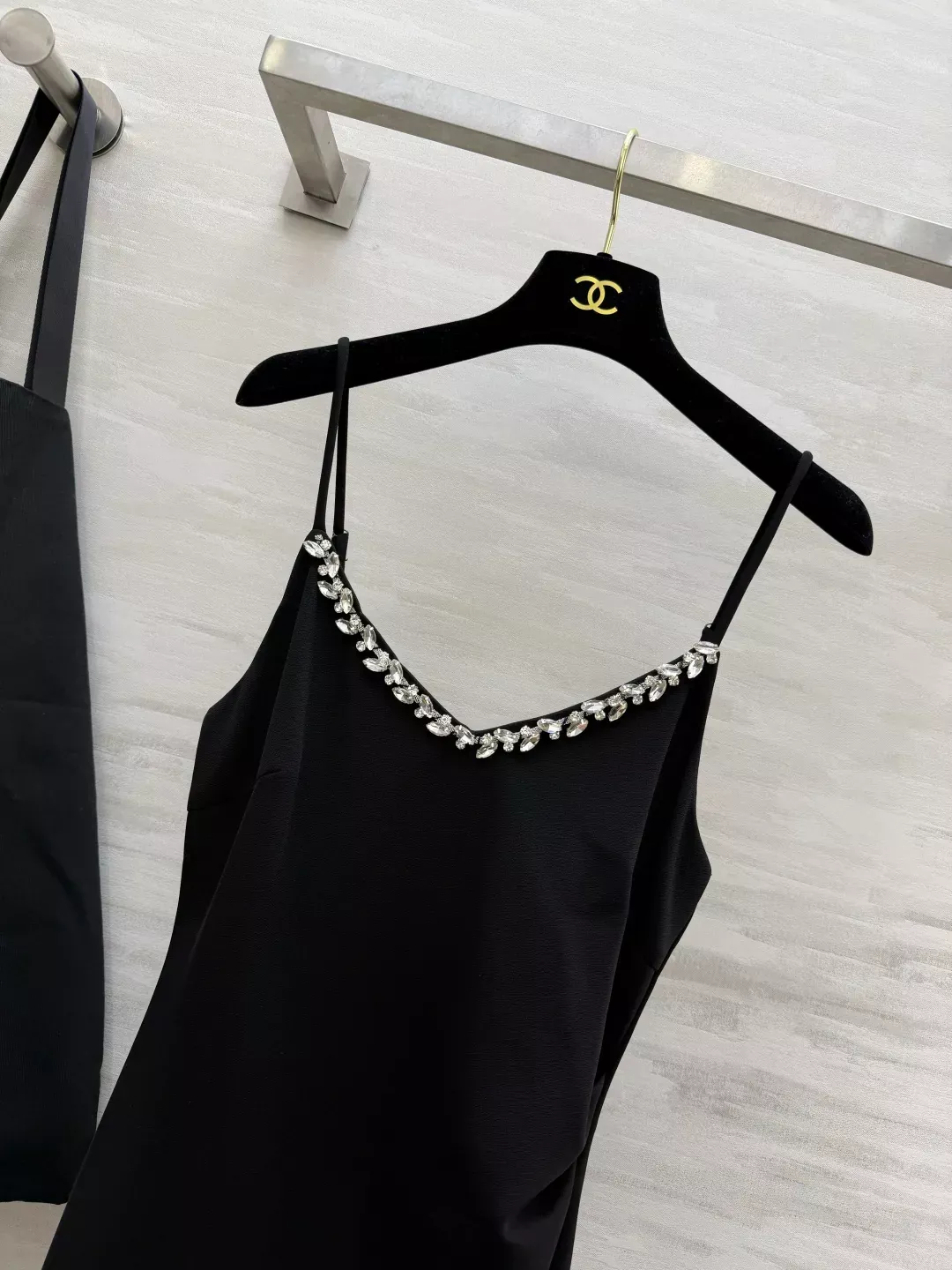 디올 큐빅 장식 셔링 여성용 원피스 상세 이미지 20