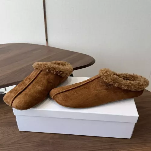 메종마르지엘라 스웨이드 퍼 안감 반트 여성용 클로그 뮬