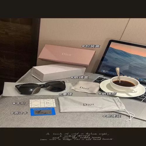 디올 금속 오버사이즈 버터플라이 프레임