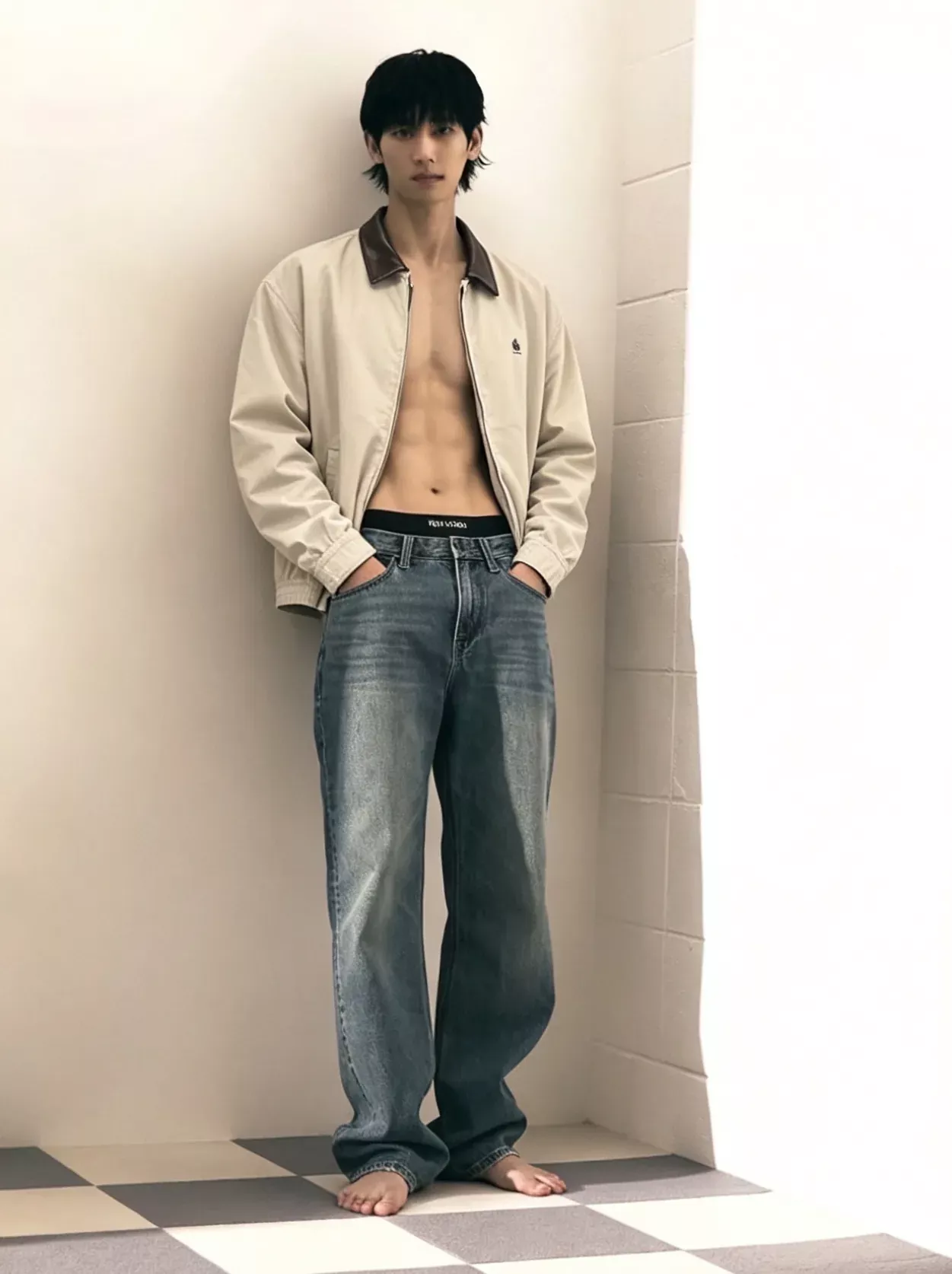 프라다 양가죽 카라 워싱 남녀공용 집업 재킷 상세 이미지 13