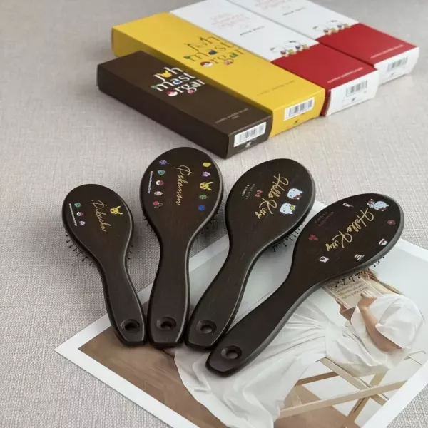 존마스터 천연 돈모 혼합 쿠션 헤어빗