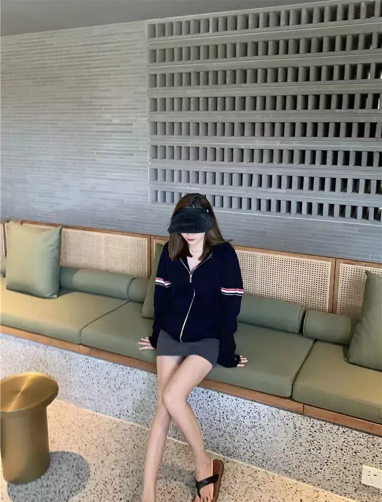 톰브라운 코튼 지퍼 후드 남녀공용 후드 재킷 상세 이미지 40
