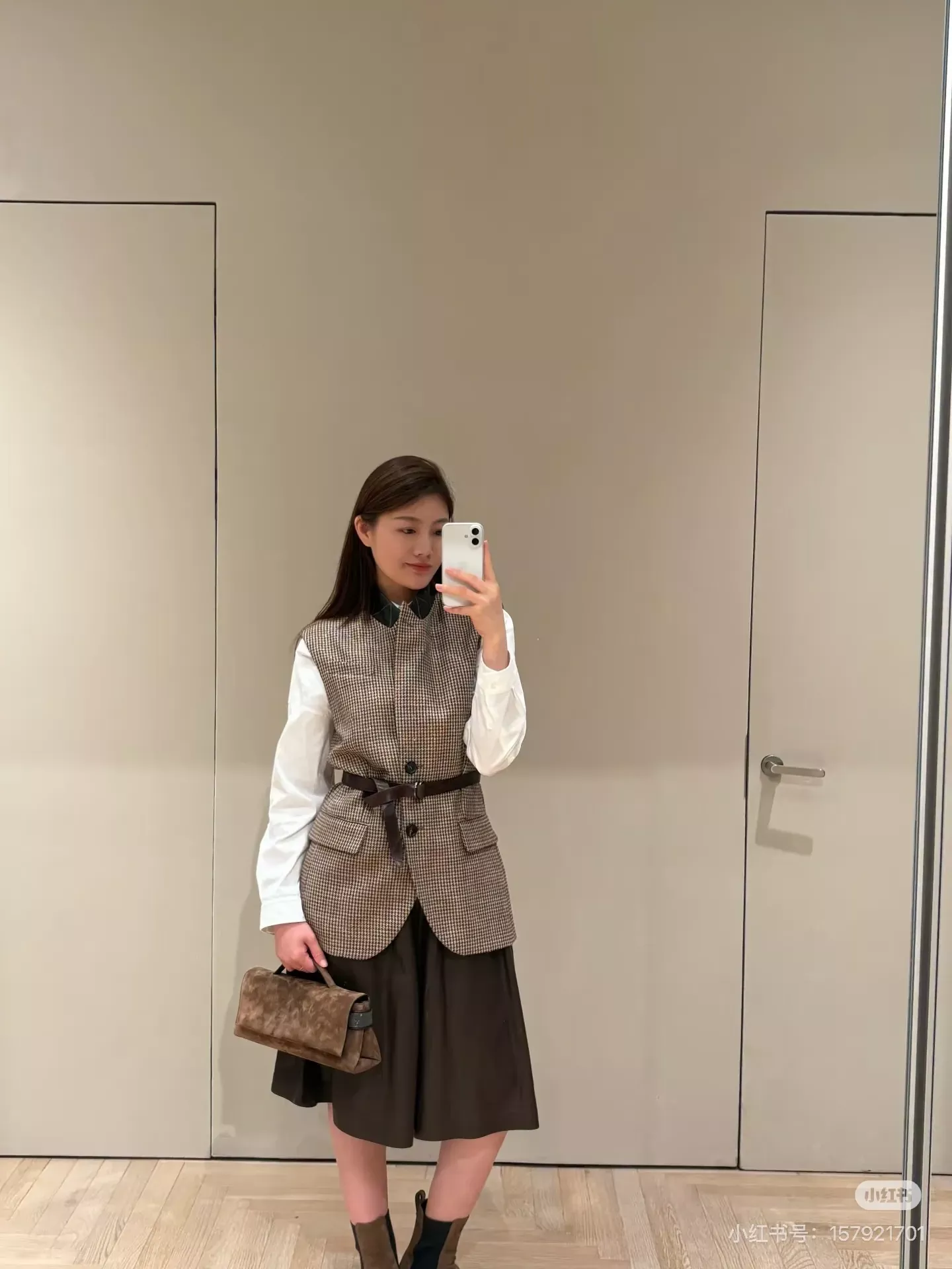 브루넬로쿠치넬리 천조격 울 혼방 벨트 여성용 버튼 조끼 상세 이미지 37
