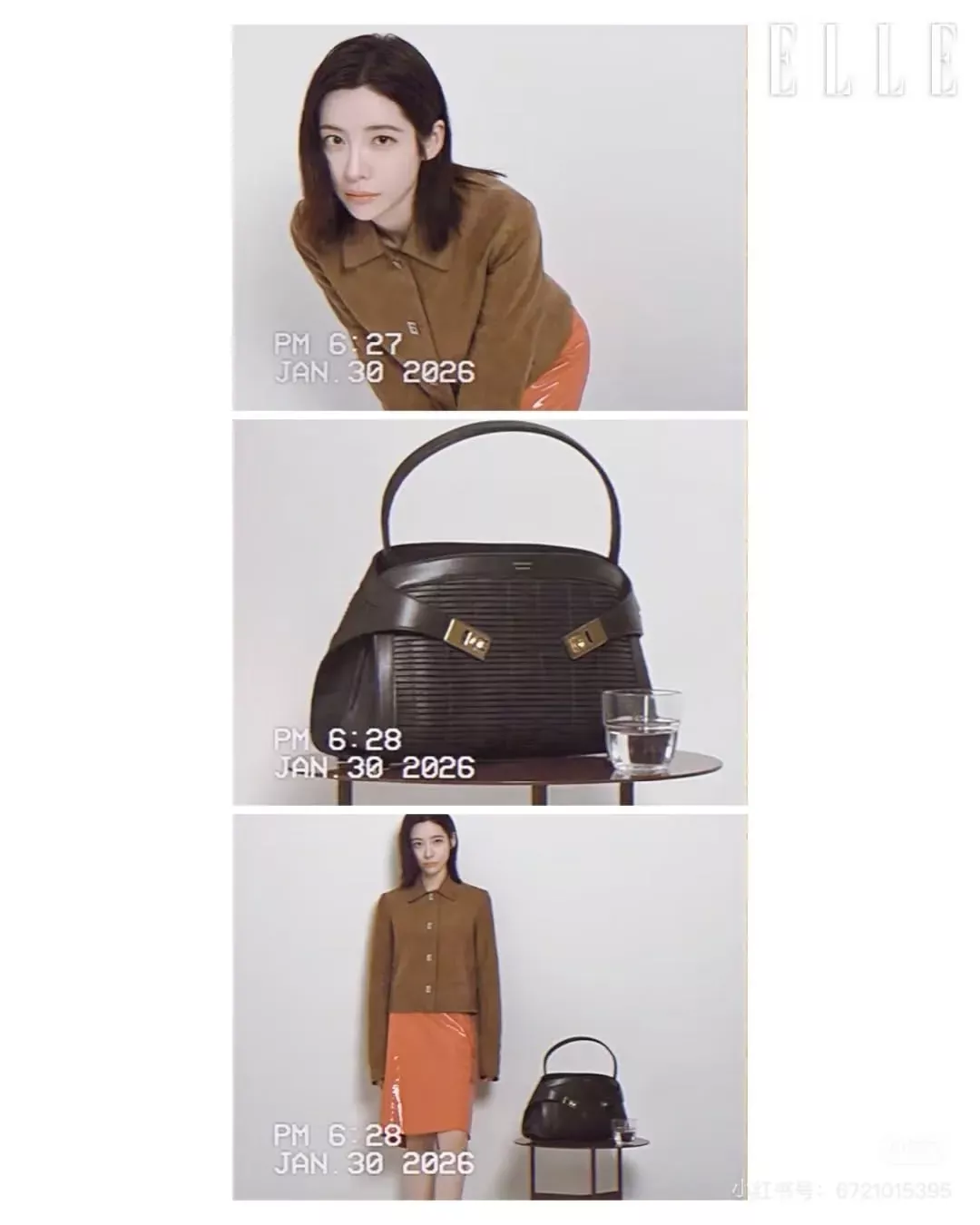 페라가모 빈티지 스웨이드 터치 여성용 버튼 재킷 상세 이미지 28