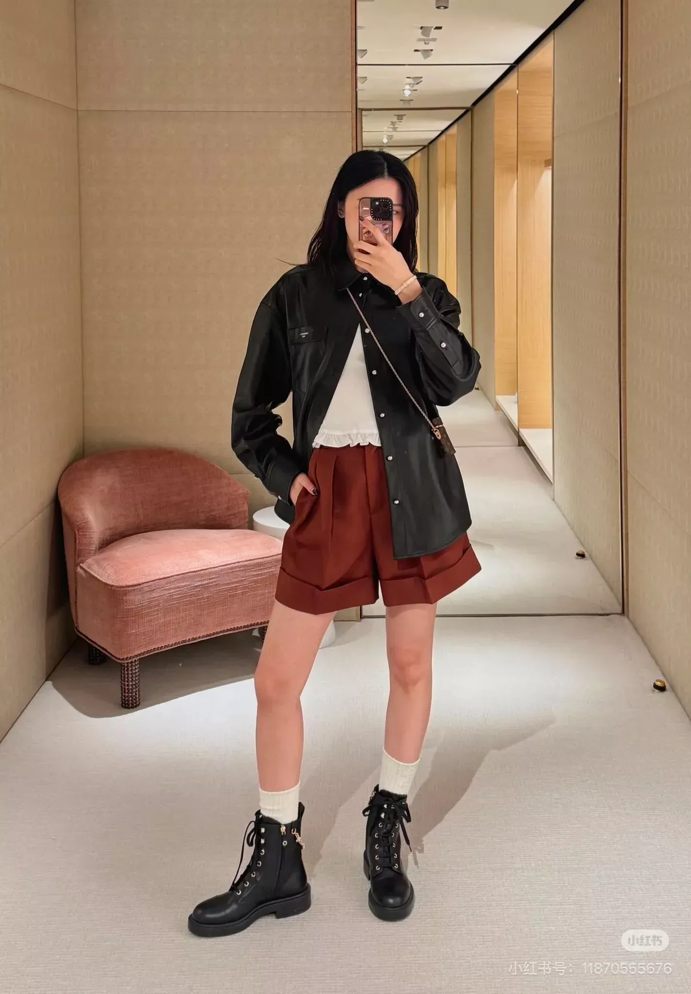 루이비통 리본 타이 프릴 칼라 여성용 긴소매 블라우스 상세 이미지 21