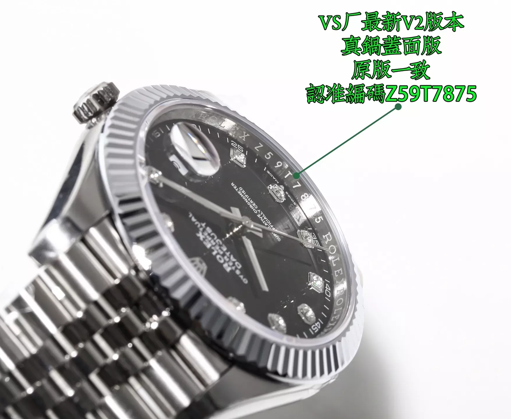 롤렉스 플루티드 베젤 41mm 남성용 메탈 시계 상세 이미지 6