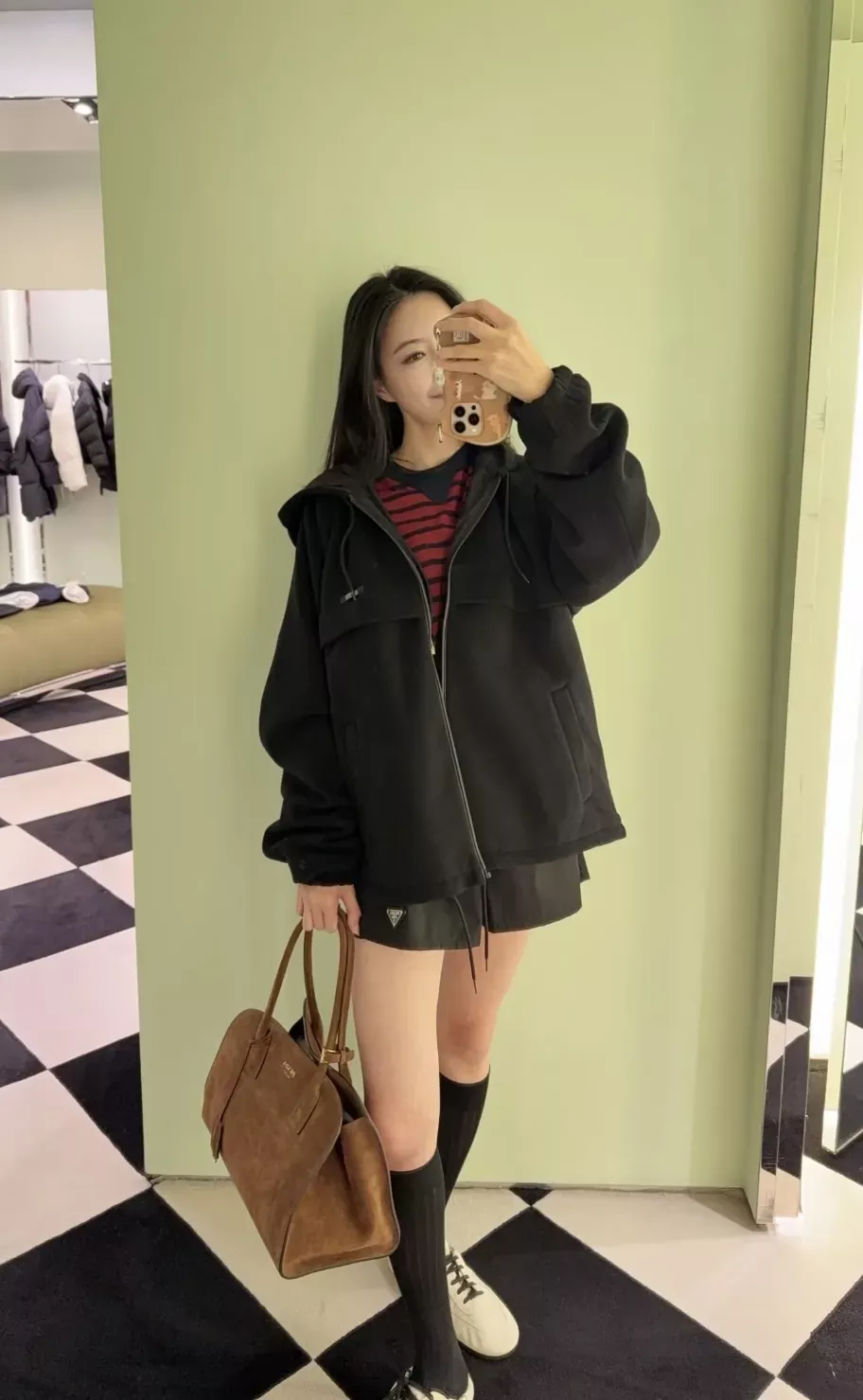 프라다 밀리터리 그린 집업 남녀공용 플리스 재킷 상세 이미지 107
