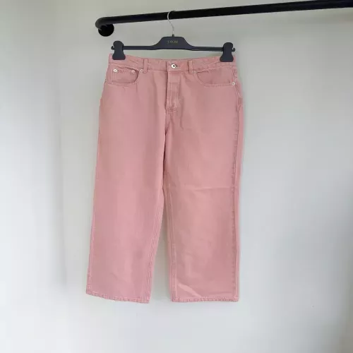 디올 자카드 코튼 여성용 데님 팬츠
