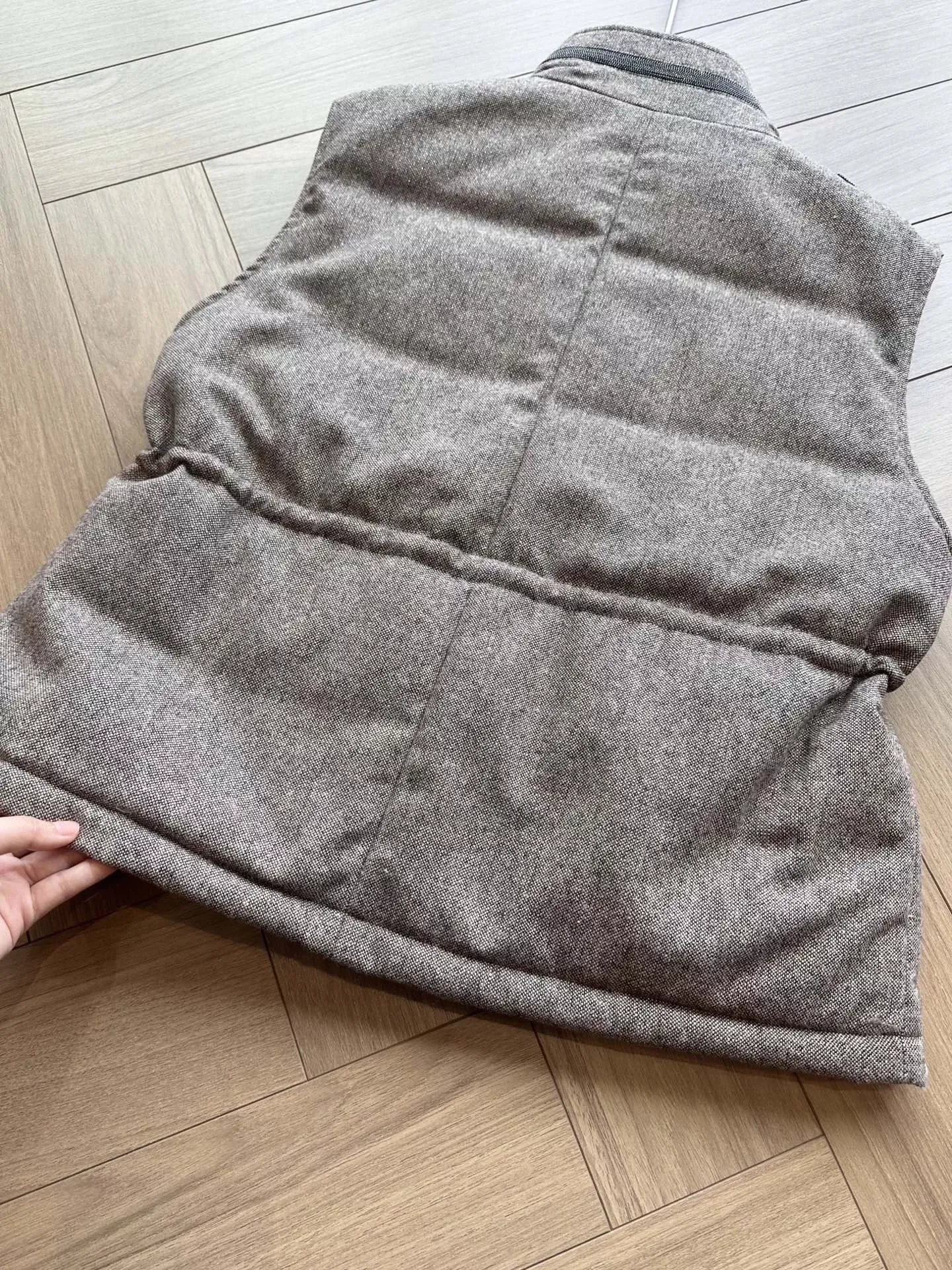 브루넬로쿠치넬리 울 혼방 구스다운 여성용 패딩 조끼 상세 이미지 22