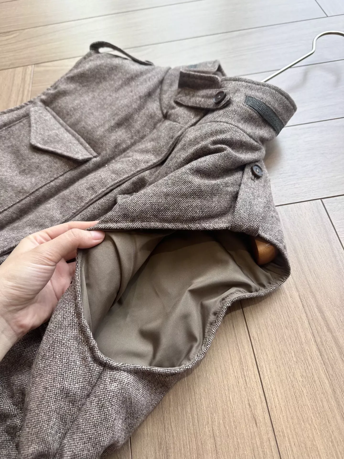 브루넬로쿠치넬리 울 혼방 구스다운 여성용 패딩 조끼 상세 이미지 33