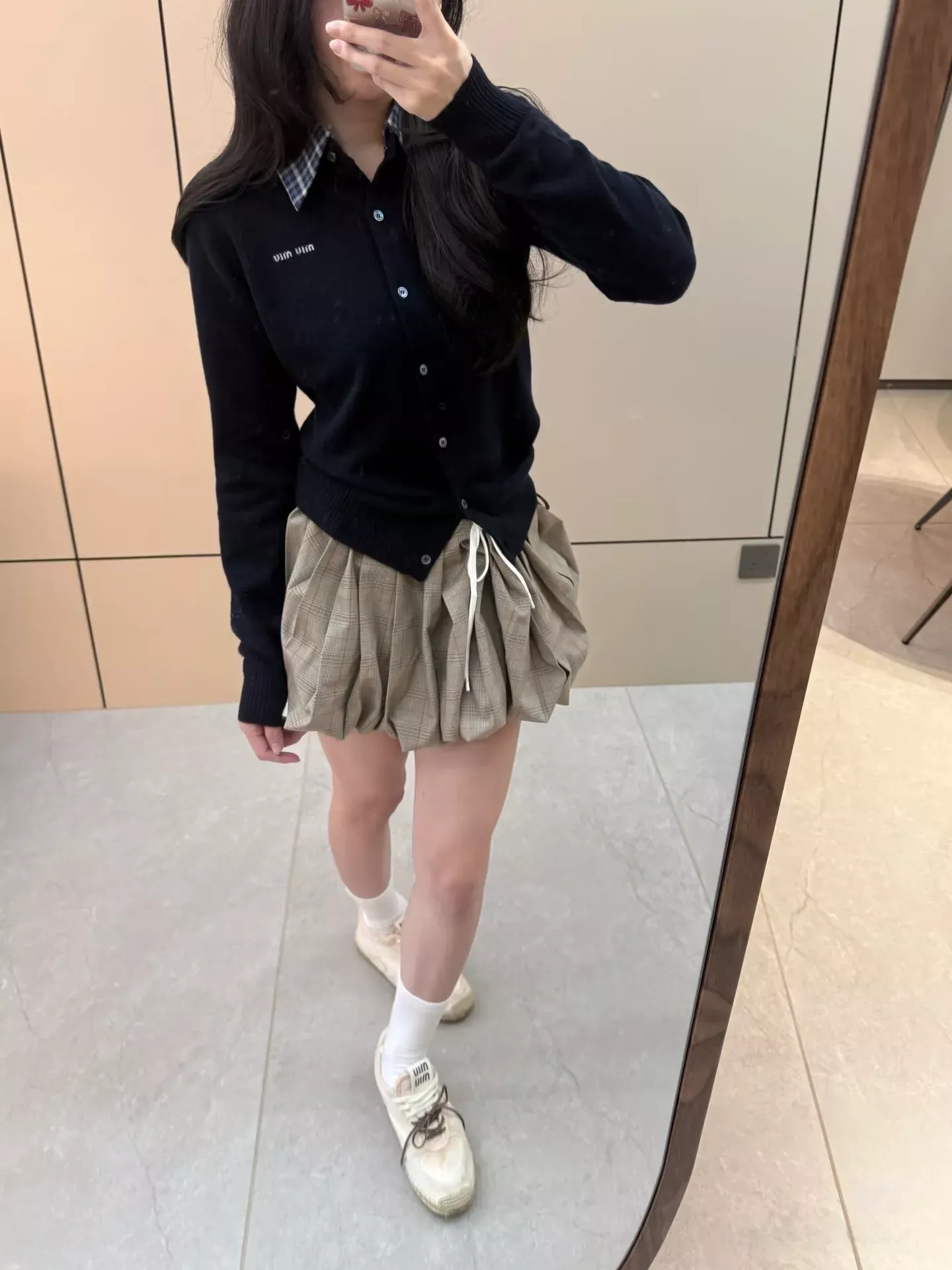 미우미우 메리노 울 여성용 긴소매 가디건 상세 이미지 68