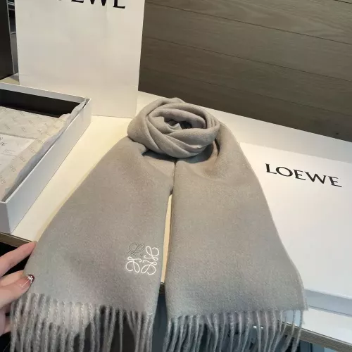 로에베 양면 배색 캐시미어 머플러