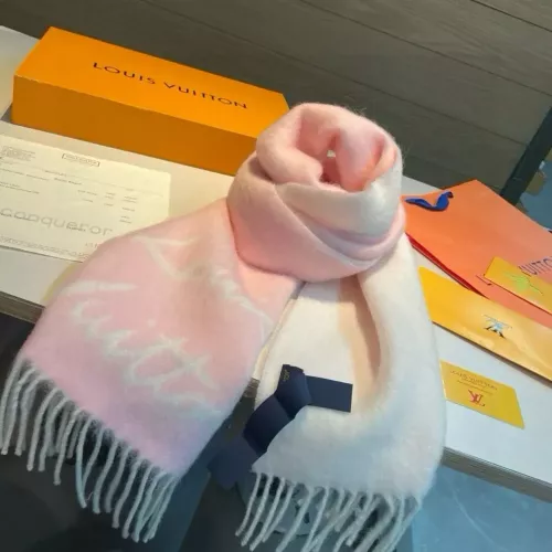 루이비통 자카드 프린지 울 혼방 머플러
