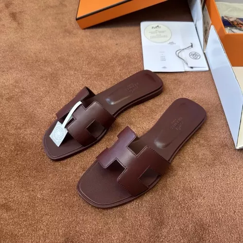 에르메스 에나멜 수공 플랫 여성용 슬리퍼