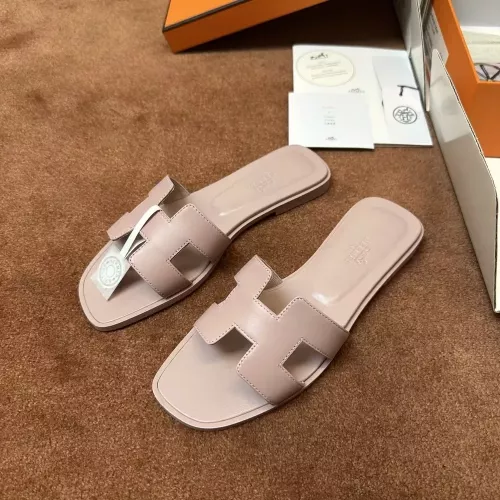 에르메스 에나멜 가죽 오란 여성용 슬리퍼