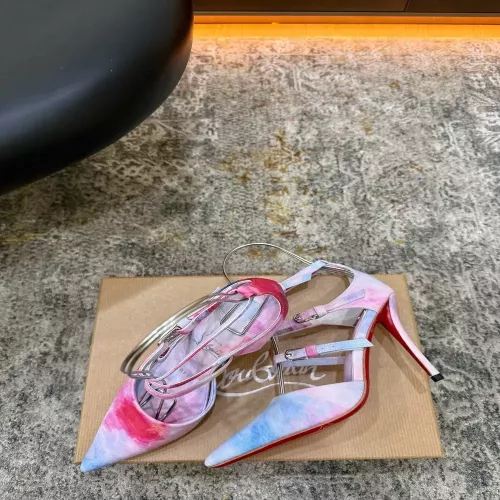 크리스찬루부탱 홀로그램 양가죽 하이힐 여성용 펌프스 스트랩