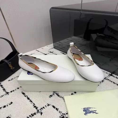 버버리 체크 메리제인 플랫 여성용 플랫슈즈