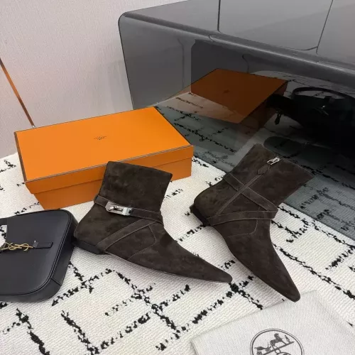 에르메스 켈리 버클 승마 스타일 여성용 앵클 부츠