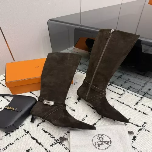 에르메스 켈리 버클 라이딩 여성용 롱 부츠