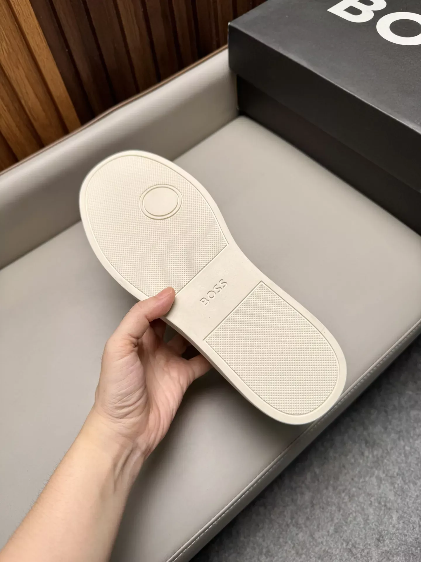 보스 스웨이드 클래식 스트라이프 남성용 레이스 로우탑 상세 이미지 9