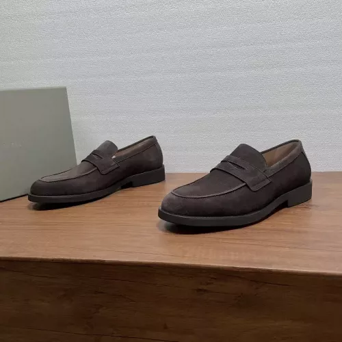 브루넬로쿠치넬리 스웨이드 페니 남성용 슬립온 로퍼