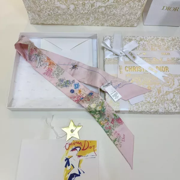 디올 실크 트윌 프린트 트윌리 스카프