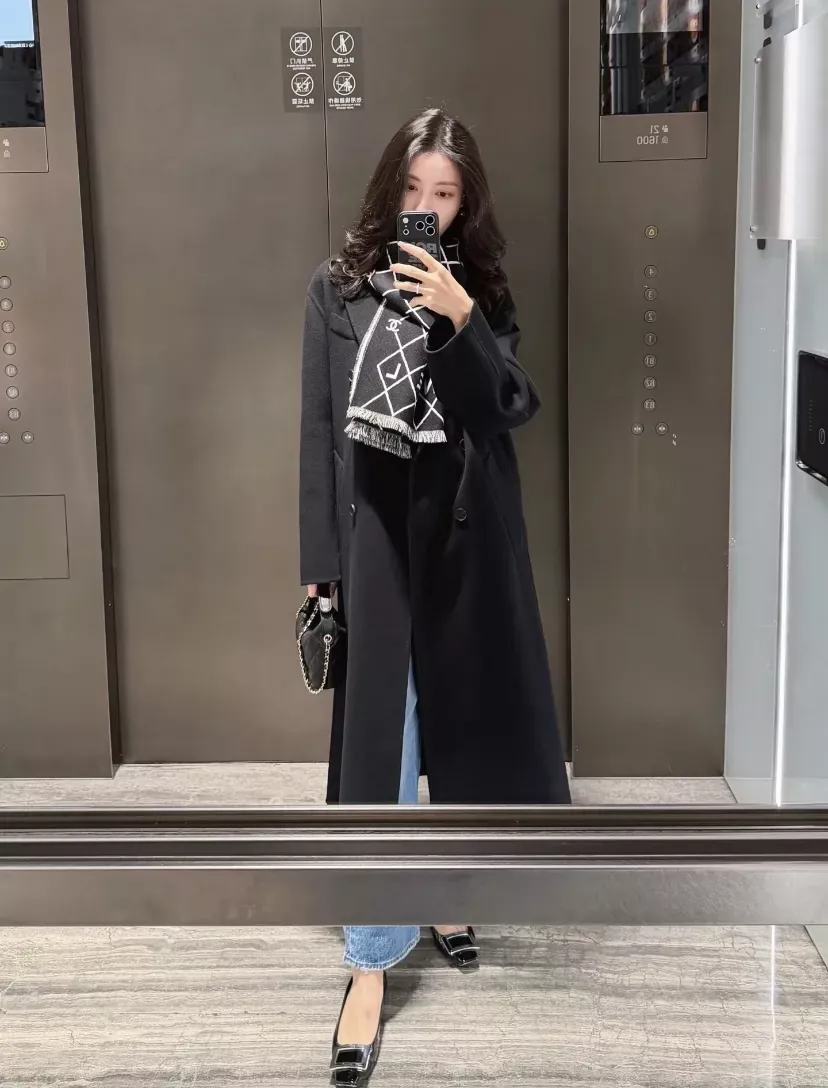 샤넬 양면 자카드 롱 머플러 상세 이미지 39