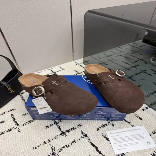 버켄스탁 인체공학 스웨이드 남녀공용 클로그 뮬