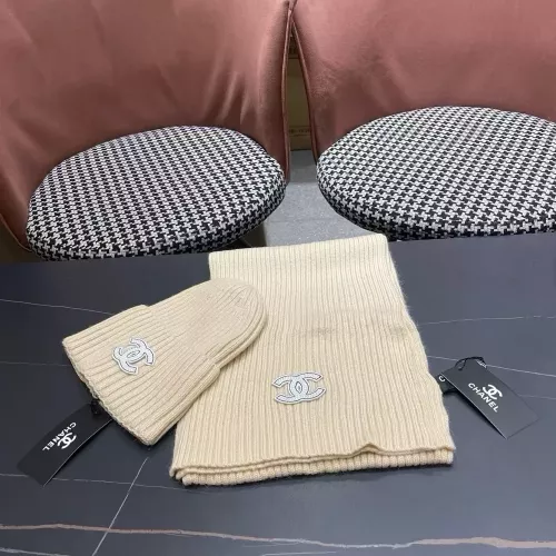 샤넬 니트 모자 머플러 방한 2종 세트