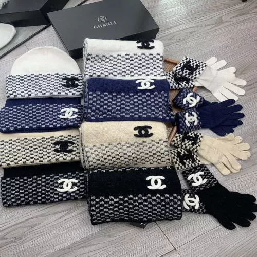 샤넬 울 혼방 방한 삼종 세트