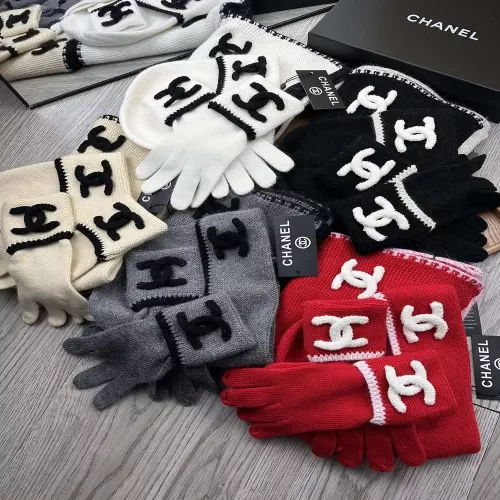 샤넬 울 혼방 방한 삼종 세트