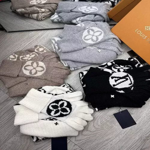 루이비통 울 혼방 니트 방한 3종 세트