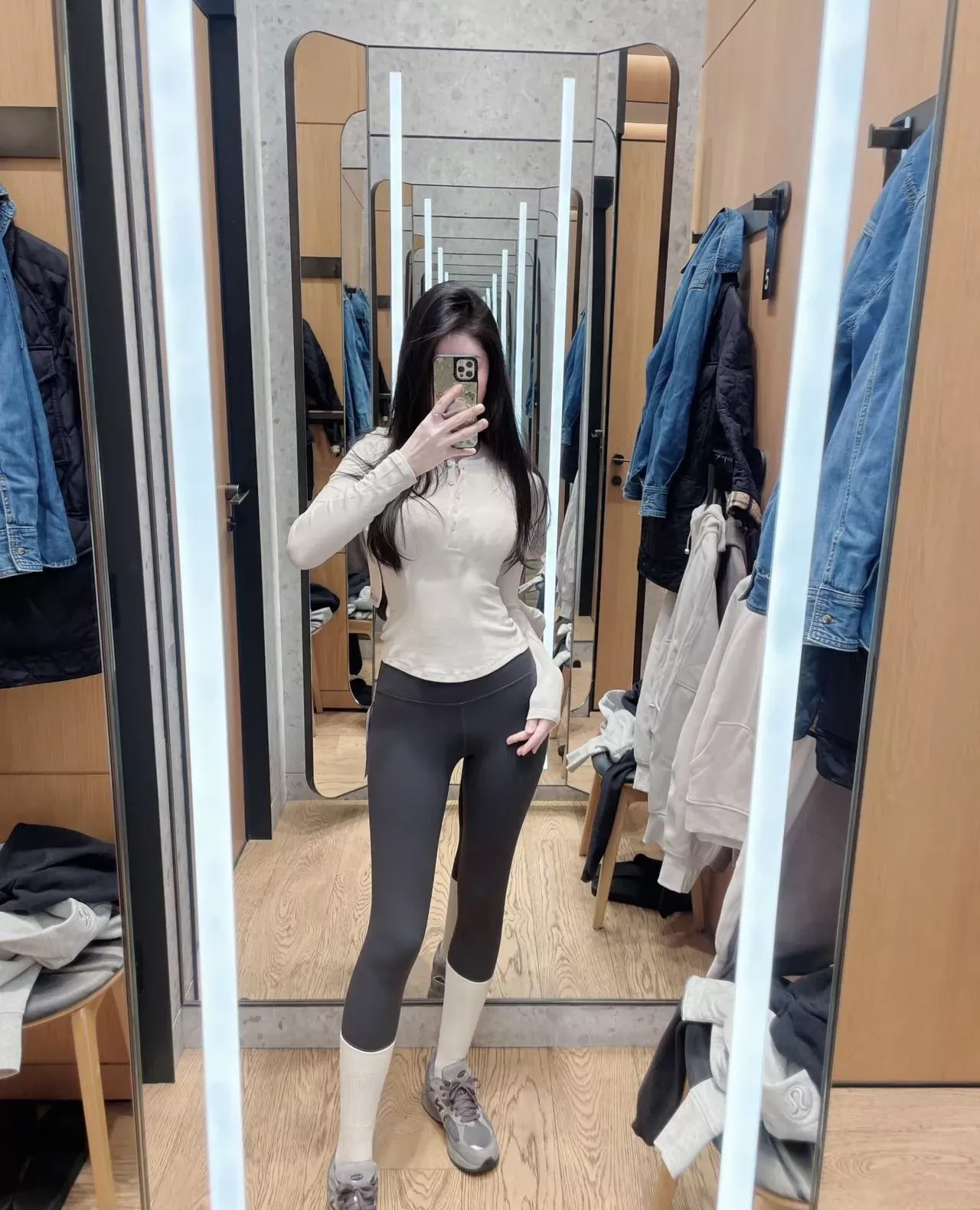 룰루레몬 모달 스판 슬림핏 여성용 긴소매 티셔츠 상세 이미지 20