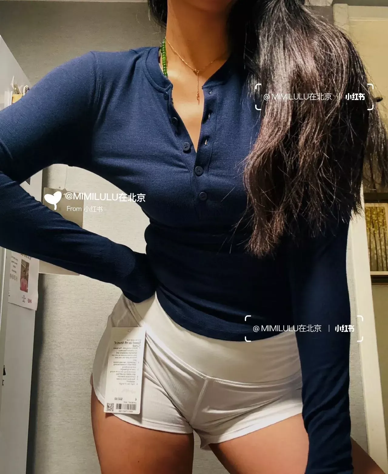 룰루레몬 모달 스판 슬림핏 여성용 긴소매 티셔츠 상세 이미지 22