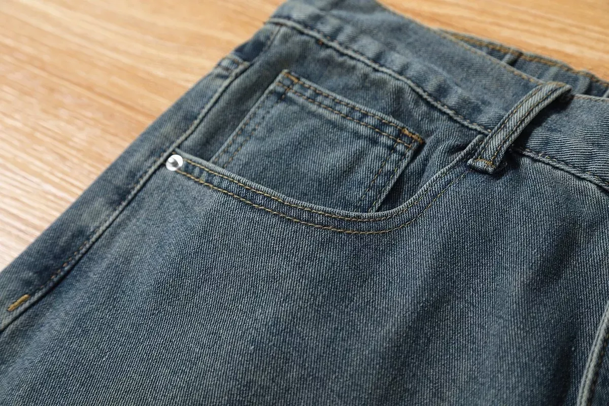 발렌시아가 워싱 와이드 데님 남녀공용 데님 팬츠 상세 이미지 15
