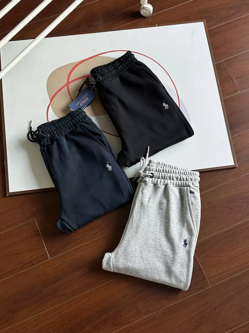 랄프로렌 자수 코튼 조거 남녀공용 트레이닝 팬츠 상세 이미지 5