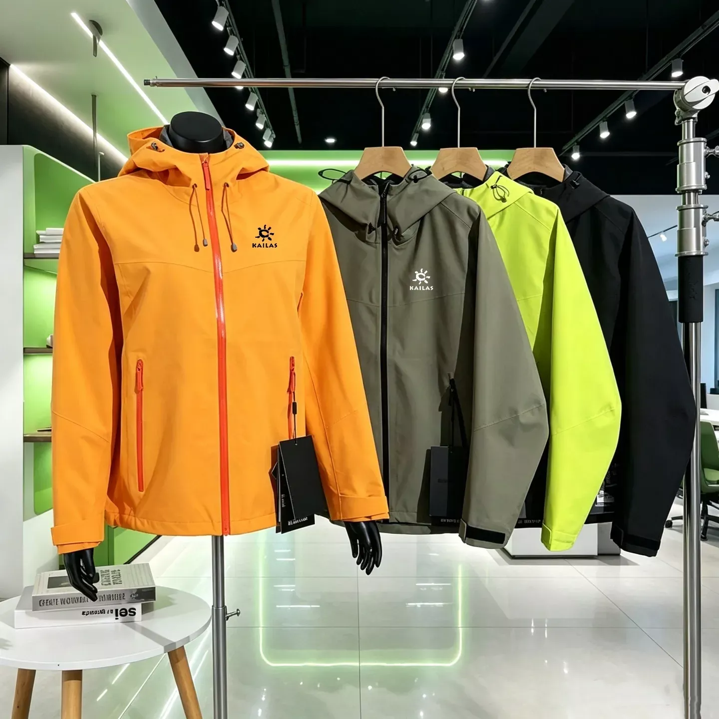 카일라스 압접 방수 후드 남녀공용 후드 재킷 상세 이미지 1