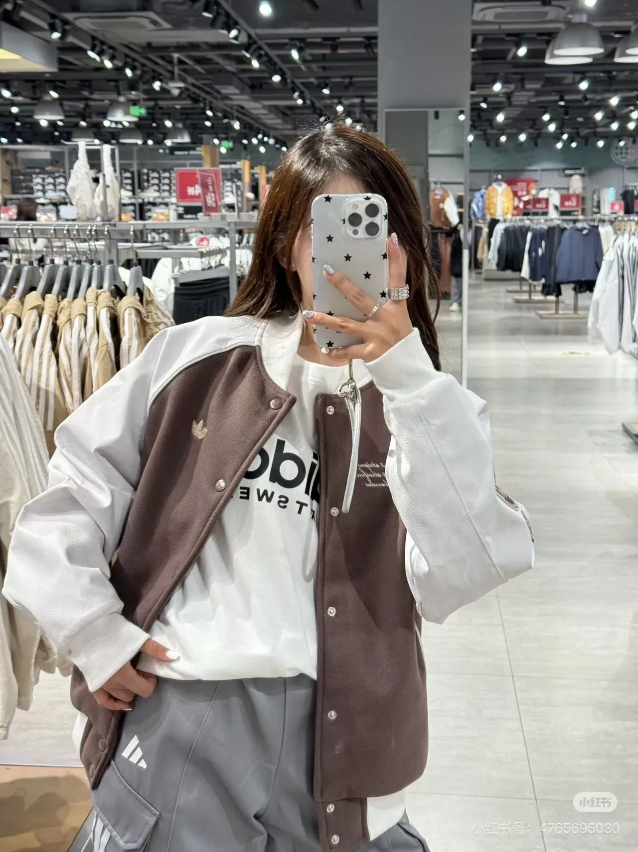 아디다스 자수 배색 오버핏 남녀공용 버튼 재킷 상세 이미지 31