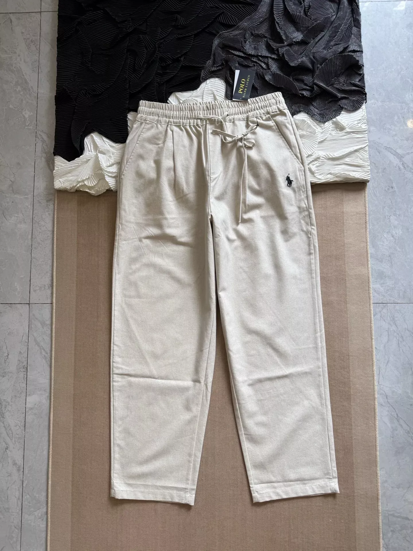 랄프로렌 린넨 혼방 밴딩 남녀공용 캐쥬얼 팬츠 상세 이미지 2
