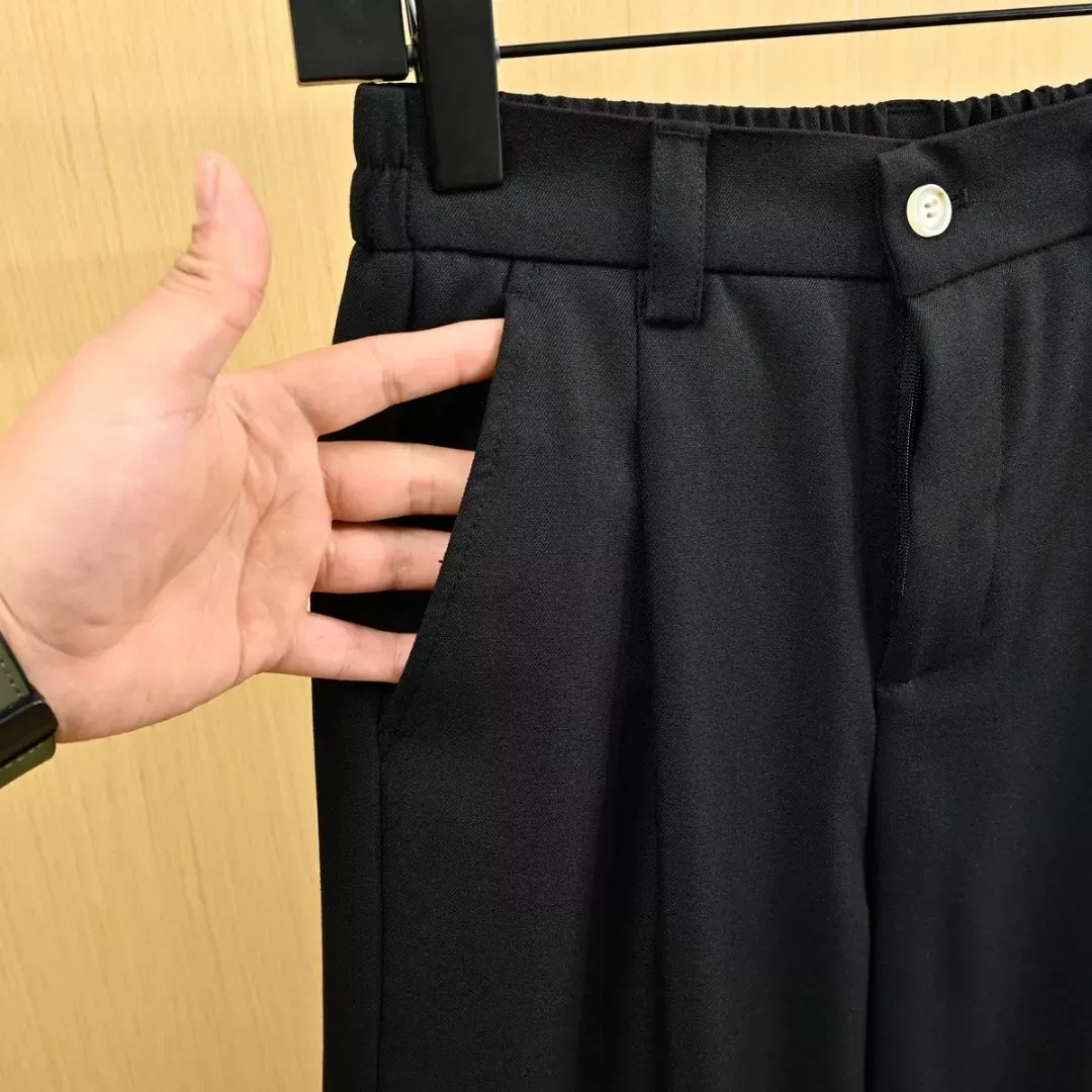 몽클레어 린넨 혼방 와이드 남녀공용 캐쥬얼 팬츠 상세 이미지 12