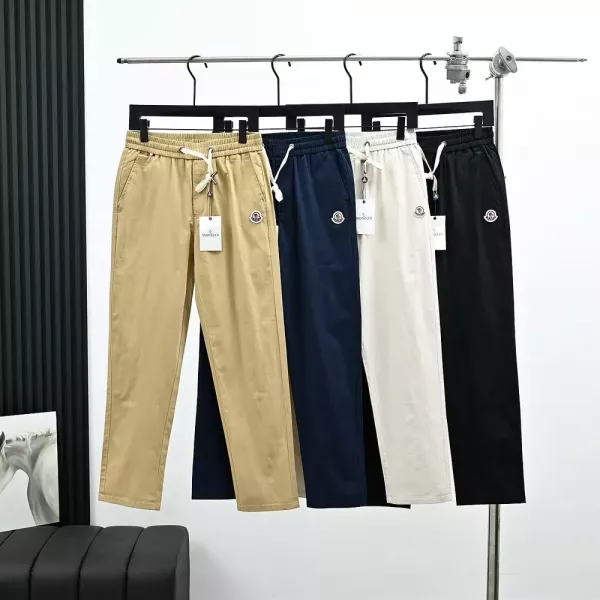 몽클레어 자수 로고 코튼 남녀공용 트레이닝 팬츠