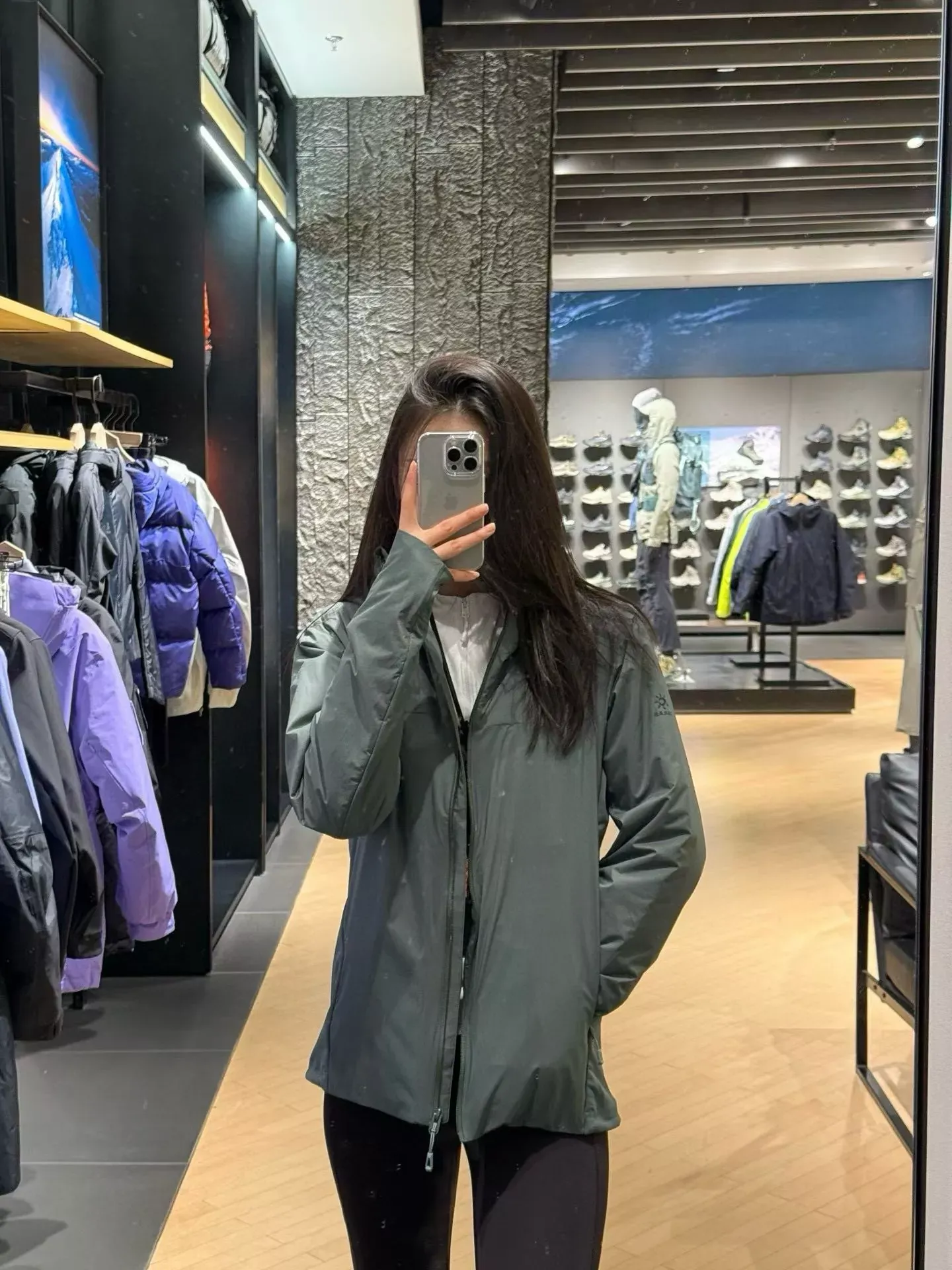 카일라스 보온 아웃도어 후드 남녀공용 후드 재킷 상세 이미지 19