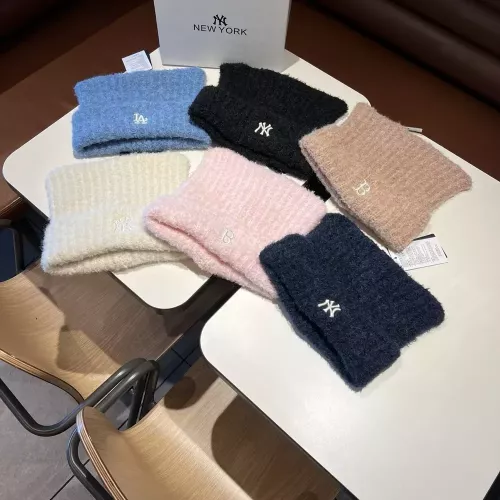엠엘비 자수 패치 니트 비니