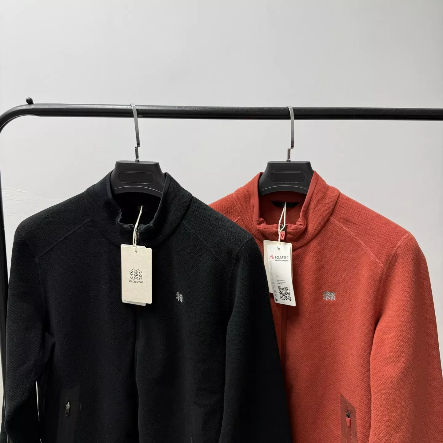 코오롱스포츠 폴라텍 집업 플리스 남녀공용 플리스 재킷 상세 이미지 3