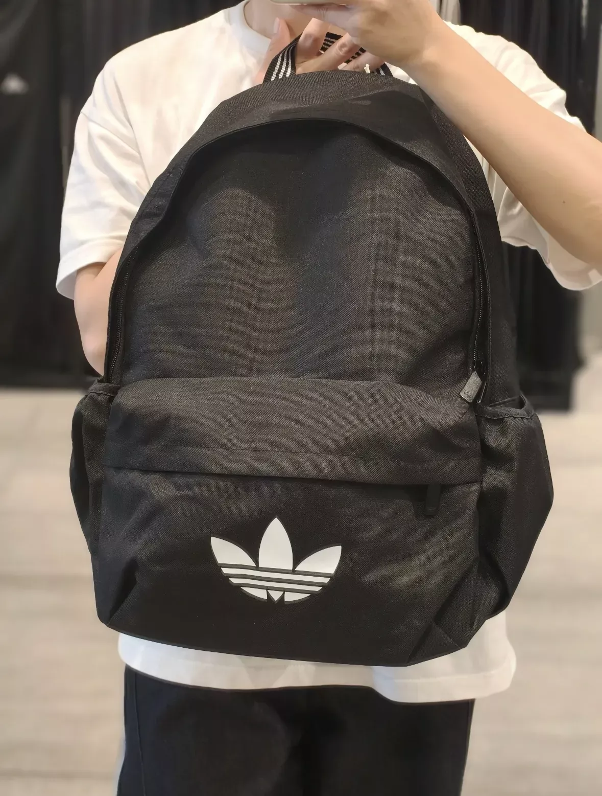 아디다스 캔버스 로고 수납형 백팩 상세 이미지 12
