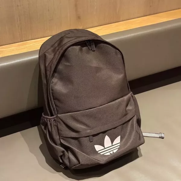 아디다스 캔버스 로고 수납형 백팩
