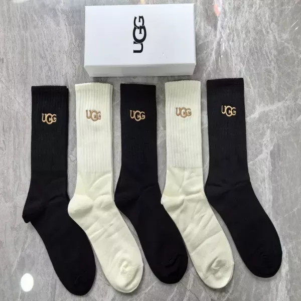 어그 중장목 골지 남녀공용 장목 양말