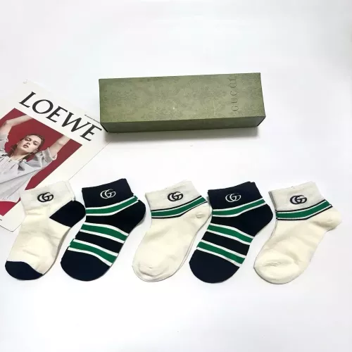 구찌 스트라이프 순면 중목 남녀공용 단목 양말