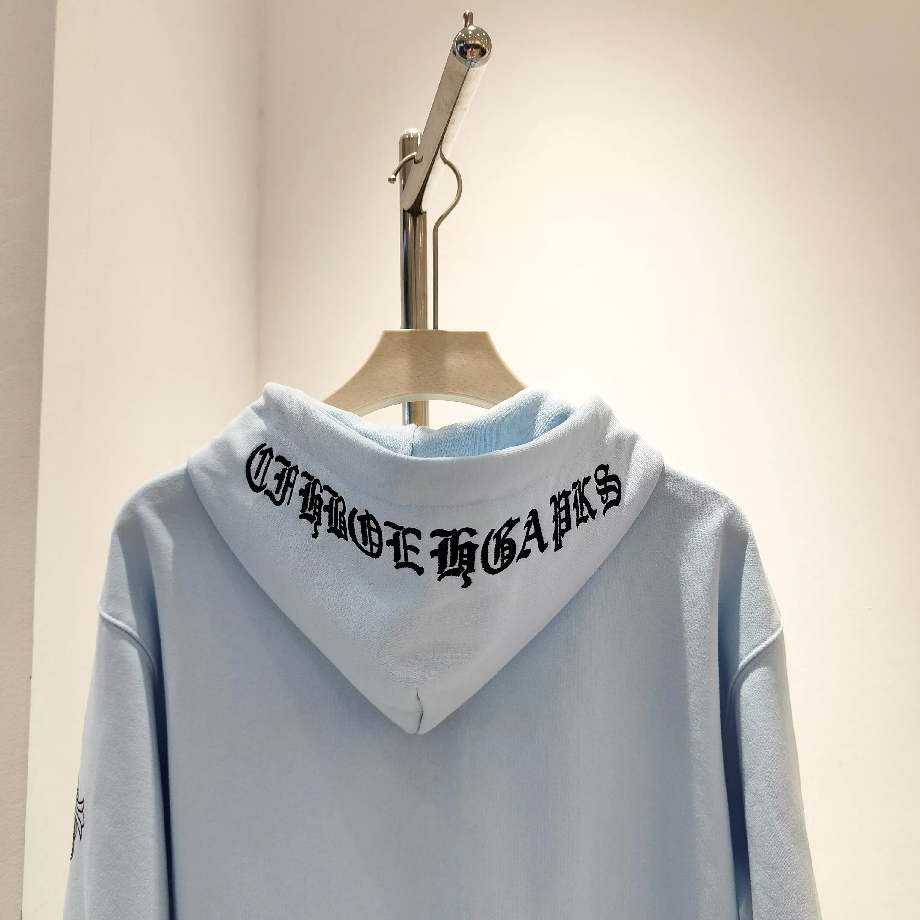 크롬하츠 워싱 코튼 자수 남녀공용 후드 재킷 상세 이미지 4
