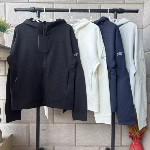 아크테릭스 와플 자수 로고 남녀공용 후드 재킷
